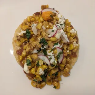 Veggie taco opened up- not a lot of sweet potato