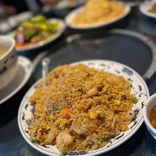 a plate of fried rice