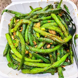 Sauteed String Beans With Ground Pork