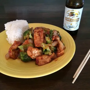 Tofu Szechuan to-go!