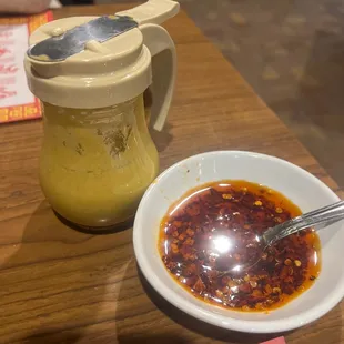Mix them together if you love spicy! I call it wolverine sauce!