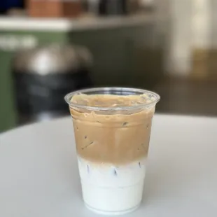 Iced Buttercream Latte in plastic cup