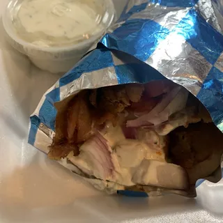 Traditional Gyro Sandwich Wrap