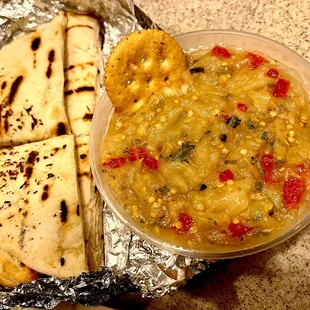 Eggplant salad. Melitzanosalata