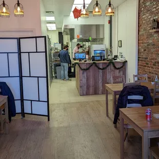 Inside, bright and clean