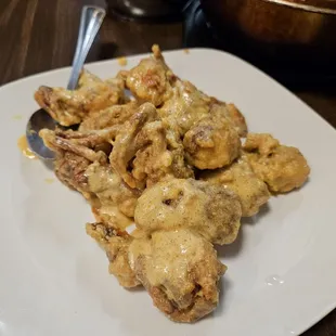 Soft Shell crab in salted egg sauce