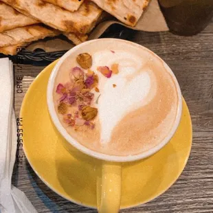 Rose latte