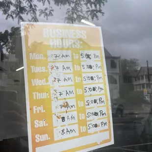 Store hours