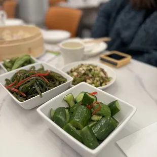 Cucumber and seaweed salad