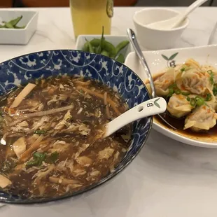 Hot and Sour Soup  Spicy Wonton in Chili OilChili