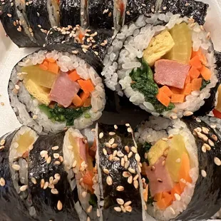 Korean Rolls (Kimbap) w/spam