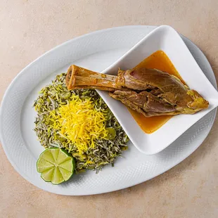 Mahicheh w/ Baghali Polo