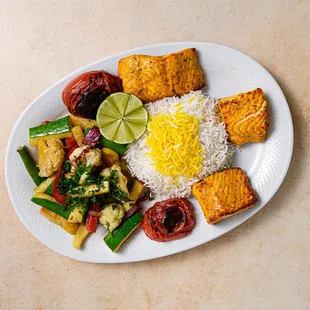 Grilled Salmon Kabob