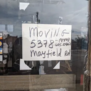 They hope to reopen before the end of April. They have moved location. Call to check before you visit.