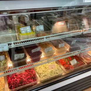 a variety of food items