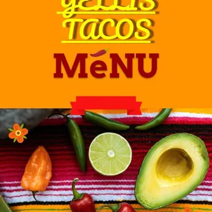 a mexican food menu