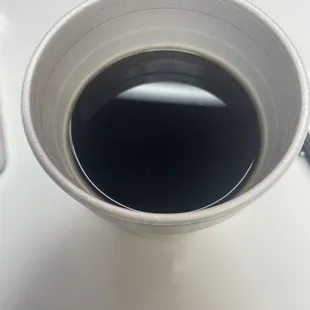 Half empty new coffee