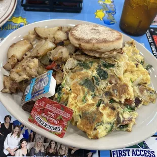 Florentine omelette