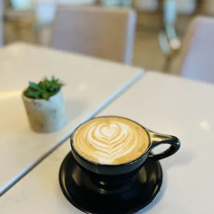 Lavender honey latte