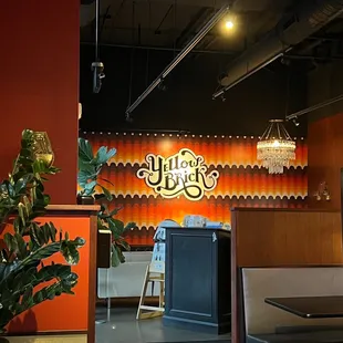 the interior of the restaurant