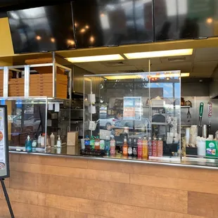 a view of the counter