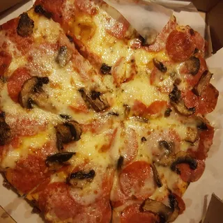 Pepperoni and Mushrooms Pizza