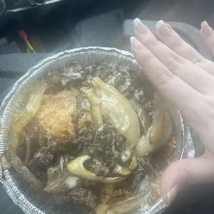 Tiny overcooked steak cactus special.