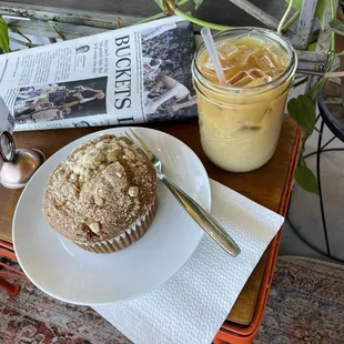 Muffin and Cold Brew