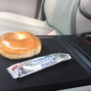 Bagel and cream cheese