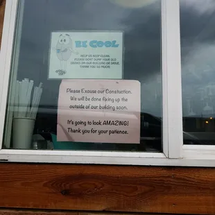 In spite of appearances, Cool Beans is open and ready to make your favorite drink!