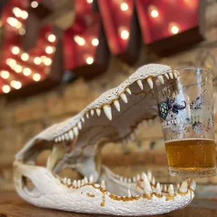 Had to have a cold one for Chubbs!