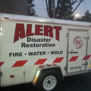 Vinyl Lettering on a Trailer