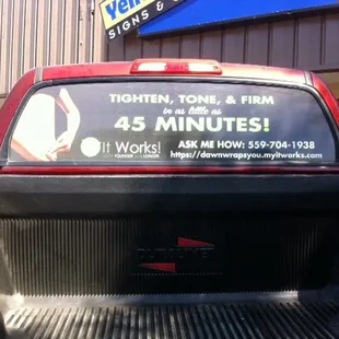 Perforated Vinyl on Back Window
