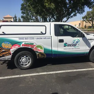 Partial Wrap on Sides of Truck