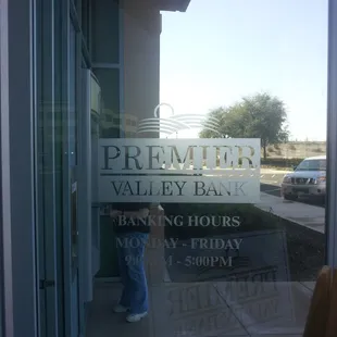 Etched Glass Vinyl on Window