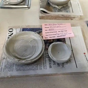 My possible spoon rest and small trinket bowl