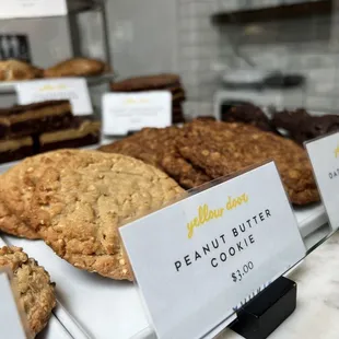 a variety of cookies on display