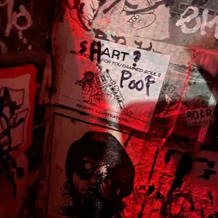 graffiti on a wall