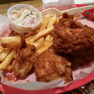 Tasty Broasted Chicken after some Day Drinkin' on Yellow lake..