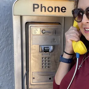 Look I found a pay phone,