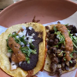 Cheese and Bean Taco