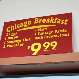 Another breakfast combo special