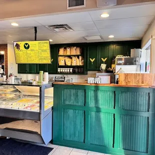 the interior of a restaurant