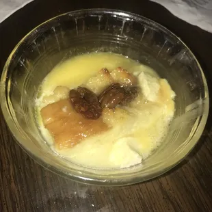 The Bread Pudding was wonderful. A taste of bourbon and vanilla.
