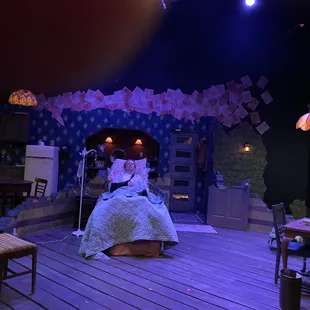 I took a photo  of the stage when we walked in. Then I learned later photos aren't allowed. Oops.