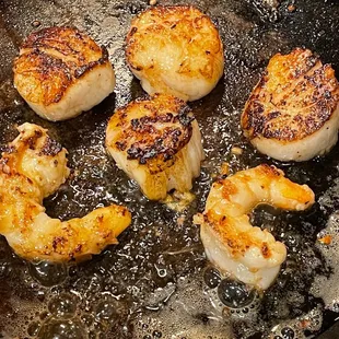 Scallops and shrimp