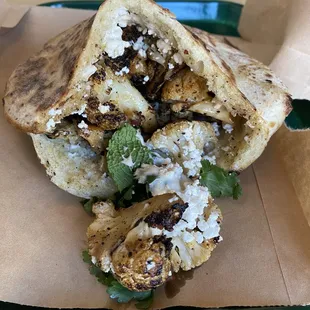 Cauliflower Pita