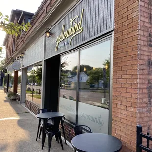 the outside of the building