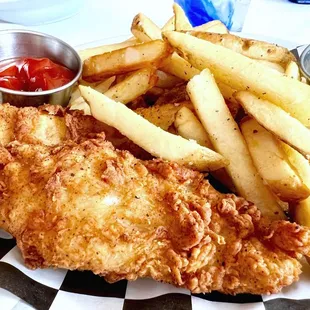 fish and chips, food
