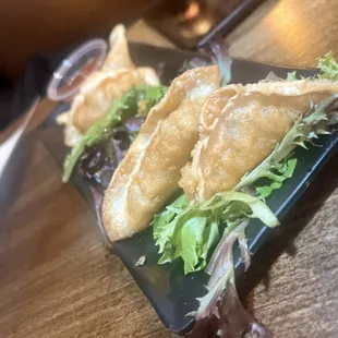 Happy hour potstickers